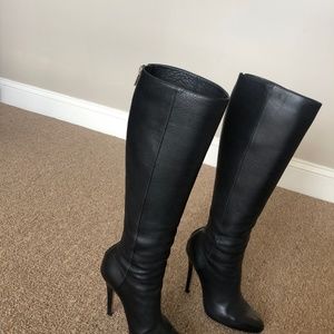 Jimmy Choo knee high black boots